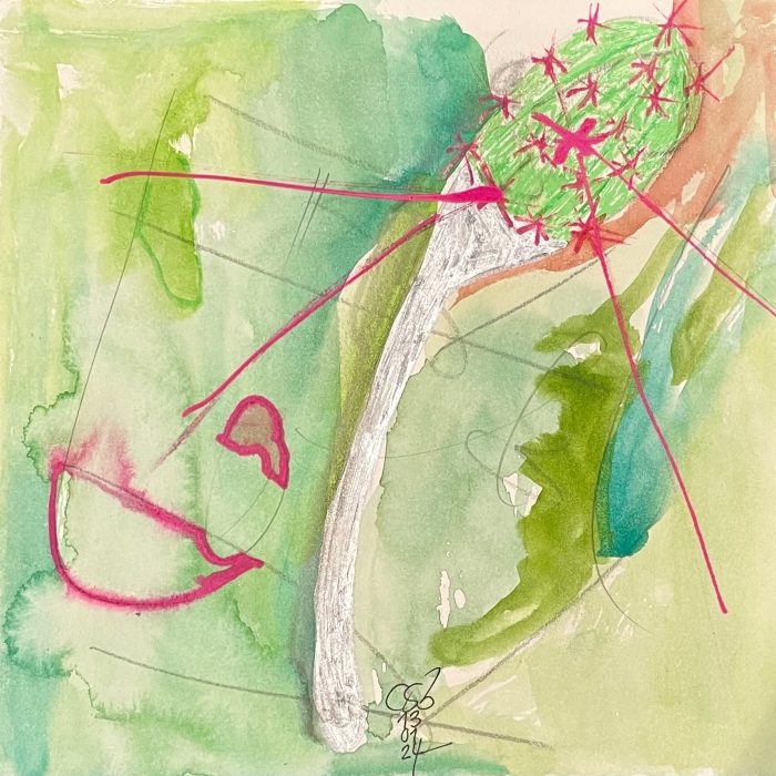 Mixed Media auf Papier | 2024 | 20 x 20