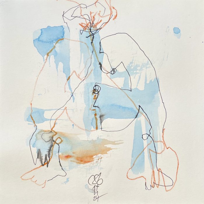 Mixed Media auf Papier | 2024 | 20 x 20