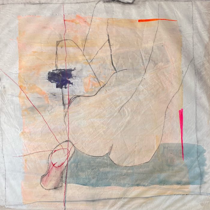 Mixed Media auf 470 Regattasegel | 2022 | 110 x 110